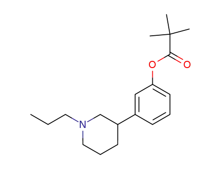 3-<3-<(trimethylacetyl)oxy>phenyl>-N-propylpiperidine