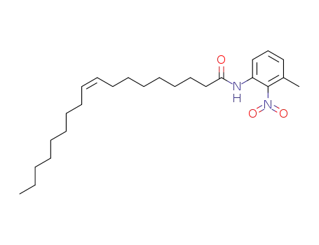 Molecular Structure of 140112-52-3 (9-Octadecenamide, N-(3-methyl-2-nitrophenyl)-, (Z)-)