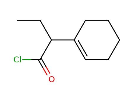 Molecular Structure of 7195-76-8 (2-cyclohex-1-enyl-butyryl chloride)
