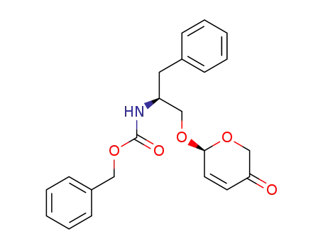 6-<(S)-2-(Benzyloxycarbonylamino)-3-phenylpropoxy>-2H-pyran-3(6H)-one