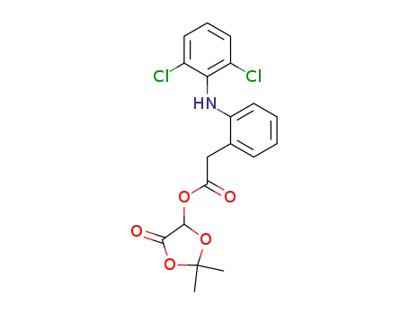2-<(2,6-Dichlorphenyl)amino>phenylessigsaeure-(2,2-dimethyl-1,3-dioxolan-4-on-5-yl)ester