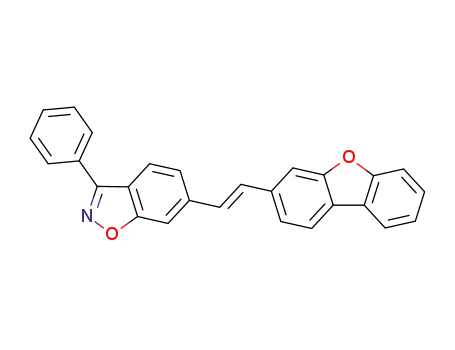 6-(<i>trans</i>-2-dibenzofuran-3-yl-vinyl)-3-phenyl-benzo[<i>d</i>]isoxazole