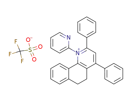 N-(2-Pyridyl)-5,6-dihydro-2,4-diphenylnaphtho<1,2-b>pyridinium triflate