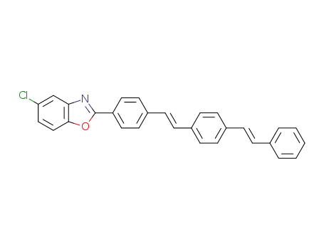 5-chloro-2-[4-(4-<i>trans</i>-styryl-<i>trans</i>-styryl)-phenyl]-benzooxazole