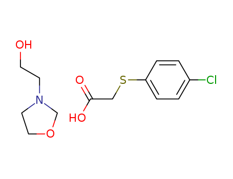 2-(4-chlorophenyl)sulfanylacetic acid; 2-(1,3-oxazolidin-3-yl)ethanol