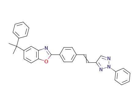 Benzoxazole,
5-(1-methyl-1-phenylethyl)-2-[4-[2-(2-phenyl-2H-1,2,3-triazol-4-yl)ethenyl
]phenyl]-