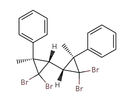 meso-(E,E)-2,2,2',2'-Tetrabrom-3,3'-dimethyl-3,3'-diphenylbicyclopropyl