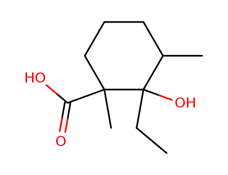 2.6-Dimethyl-1-aethyl-cyclohexanol-<sup>(1)</sup>-carbonsaeure-<sup>(2)</sup>