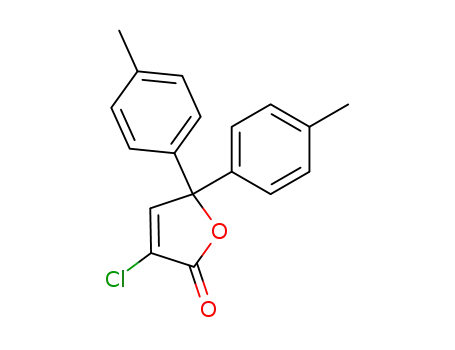 2-Chlor-4,4-bis(4-methylphenyl)-2-buten-4-olid