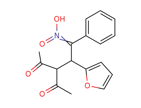 3-Acetyl-4-(2-furyl)-5-aci-nitro-5-phenyl-2-pentanon