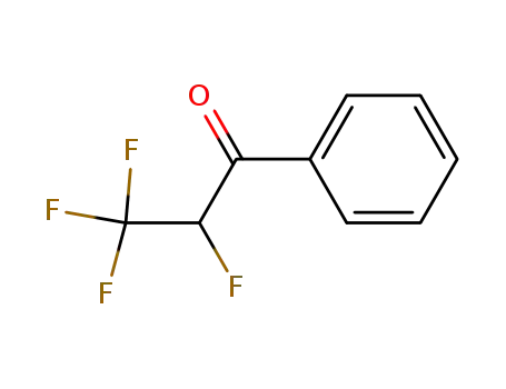 Molecular Structure of 2267-65-4 (1-Propanone, 2,3,3,3-tetrafluoro-1-phenyl- (9CI))