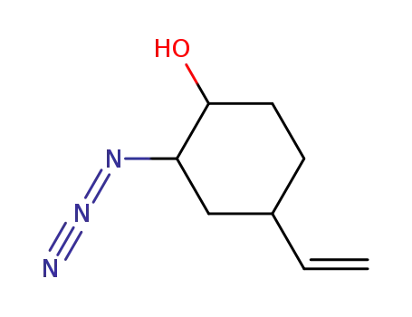 Molecular Structure of 83185-50-6 (Cyclohexanol, 2-azido-4-ethenyl-)