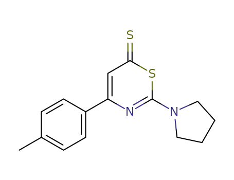 2-Pyrrolidin-1-yl-4-p-tolyl-[1,3]thiazine-6-thione