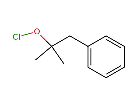 Molecular Structure of 94114-71-3 (2-Methyl-1-phenyl-propyl-hypochlorit-<sup>(2)</sup>)