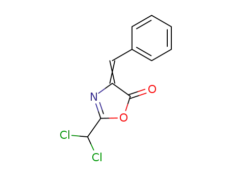 4-benzylidene-2-dichloromethyl-4<i>H</i>-oxazol-5-one