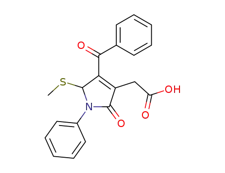 (4-Benzoyl-5-methylsulfanyl-2-oxo-1-phenyl-2,5-dihydro-1H-pyrrol-3-yl)-acetic acid