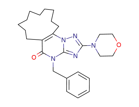 16-benzyl-5,6,7,8,9,10,11,12,13,14-decahydro-2-morpholinocyclododeca<e><1,2,4>triazolo<1,5-a>pyrimidin-15(16H)-one