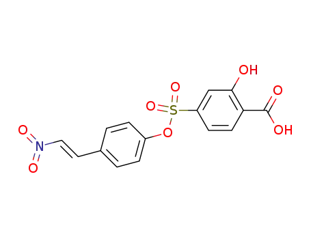 Benzoic acid,2-hydroxy-4-[[4-[(1E)-2- nitroethenyl]phenoxy]sulfonyl]- 