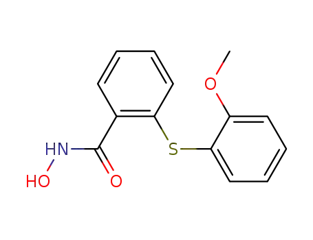 Molecular Structure of 77868-21-4 (2-(2'-Methoxyphenylthio)benzohydroxamic acid)