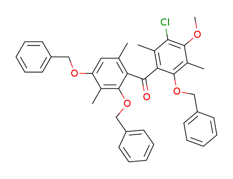 2,2',4'-tribenzyloxy-5-chloro-4-methoxy-3,3',6,6'-tetramethylbenzophenone