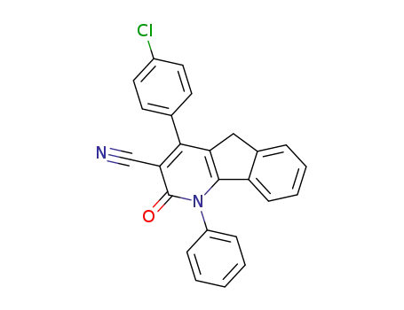 4-(p-chlorophenyl)-3-cyano<5H>indeno<1,2-b>pyridine(1-phenyl)-2-one