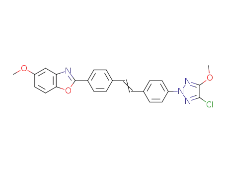 Benzoxazole,
2-[4-[2-[4-(4-chloro-5-methoxy-2H-1,2,3-triazol-2-yl)phenyl]ethenyl]phen
yl]-5-methoxy-