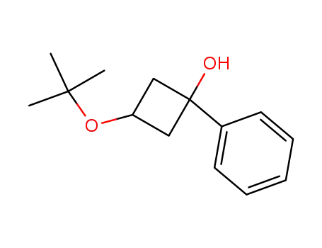 Molecular Structure of 30830-31-0 (1-Hydroxy-1-phenyl-3-tert-butoxycyclobutan)