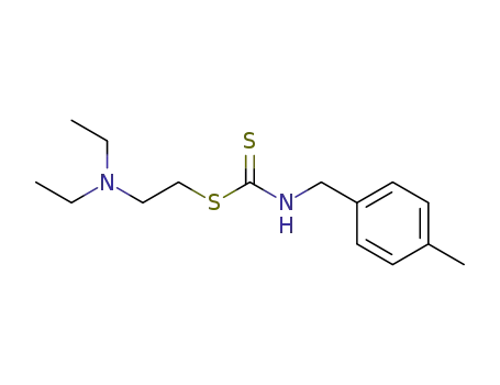 Molecular Structure of 21055-12-9 (N-(4-Methyl-benzyl)-dithiocarbaminsaeure-(2-diethylamino-ethylester))