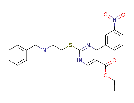 2-[2-(Benzyl-methyl-amino)-ethylsulfanyl]-6-methyl-4-(3-nitro-phenyl)-1,4-dihydro-pyrimidine-5-carboxylic acid ethyl ester