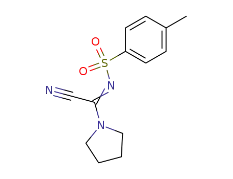 Benzenesulfonamide, N-(cyano-1-pyrrolidinylmethylene)-4-methyl-