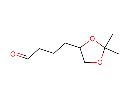 Molecular Structure of 69891-85-6 (1,3-Dioxolane-4-butanal, 2,2-dimethyl-)
