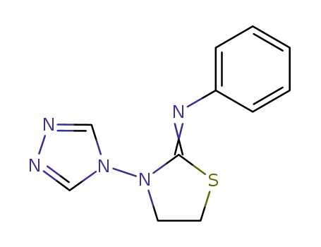 phenyl-(3-[1,2,4]triazol-4-yl-thiazolidin-2-ylidene)-amine