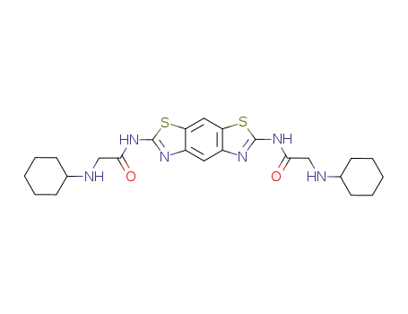 2,6-bis-[(<i>N</i>-cyclohexyl-glycyl)-amino]-benzo[1,2-<i>d</i>;5,4-<i>d</i>']bisthiazole