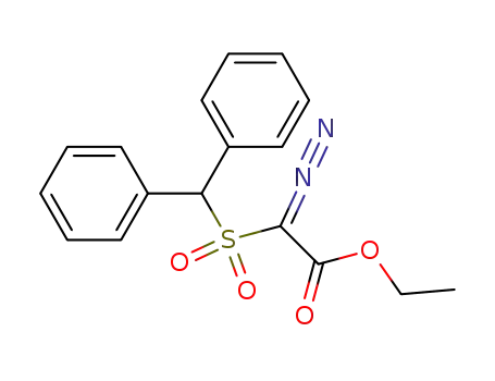 Molecular Structure of 122505-09-3 (Diazo-(diphenyl-methanesulfonyl)-acetic acid ethyl ester)