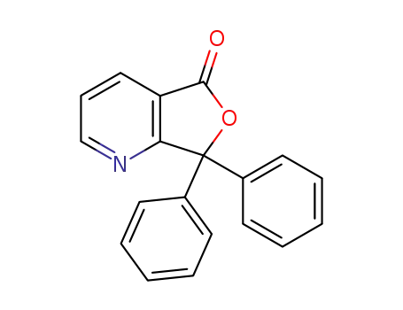 Molecular Structure of 111341-55-0 (Furo[3,4-b]pyridin-5(7H)-one, 7,7-diphenyl-)