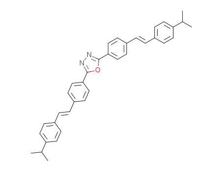 2,5-bis-[4-(4-isopropyl-<i>trans</i>-styryl)-phenyl]-[1,3,4]oxadiazole