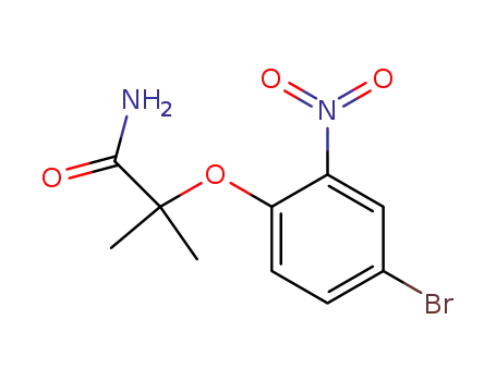 2-(4-bromo-2-nitrophenoxy)-2-methylpropanamide