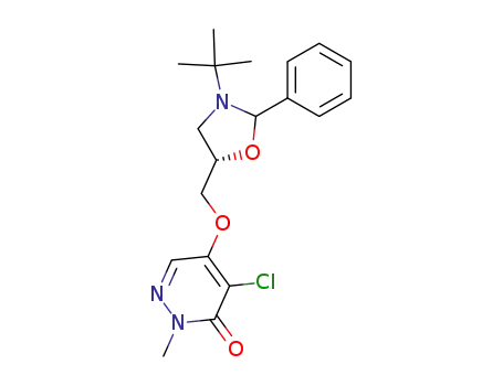 5-<(3-tert-Butyl-2-phenyl-1,3-oxazolidin-5-yl)methoxy>-4-chloro-2-methylpyridazin-3(2H)-one