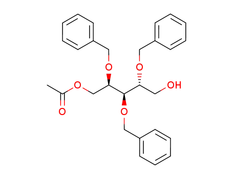 Acetic acid (2R,3R,4R)-2,3,4-tris-benzyloxy-5-hydroxy-pentyl ester