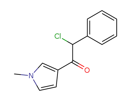 Molecular Structure of 143213-57-4 (Ethanone, 2-chloro-1-(1-methyl-1H-pyrrol-3-yl)-2-phenyl-)