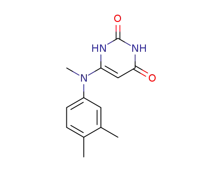 Molecular Structure of 36995-89-8 (6-(N-Methyl-3,4-xylidino)uracil)