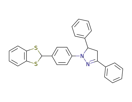 Molecular Structure of 79913-24-9 (2-<4-(3,5-diphenyl-2-pyrazolin-1-yl)phenyl>-4,5-benzo-1,3-dithiole)
