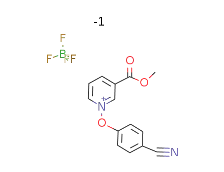 Molecular Structure of 84499-24-1 (3-carbomethoxy-1-(p-cyanophenoxy)pyridinium tetrafluoroborate)