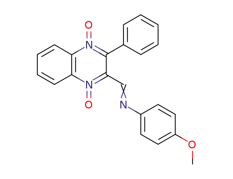 Benzenamine,
N-[(1,4-dioxido-3-phenyl-2-quinoxalinyl)methylene]-4-methoxy-