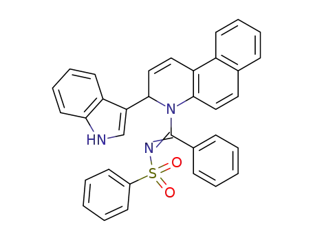 N-[1-[3-(1H-Indol-3-yl)-3H-benzo[f]quinolin-4-yl]-1-phenyl-meth-(E)-ylidene]-benzenesulfonamide