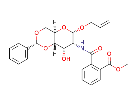 Allyl 4,6-O-benzylidene-2-<2-(methoxycarbonyl)benzamido>-2-deoxy-α-D-allopyranoside