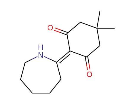 Molecular Structure of 62687-01-8 (1,3-Cyclohexanedione,
2-(hexahydro-2H-azepin-2-ylidene)-5,5-dimethyl-)