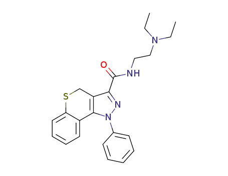 N-[2-(diethylamino)ethyl]-1-phenyl-1,4-dihydrothiochromeno[4,3-c]pyrazole-3-carboxamide