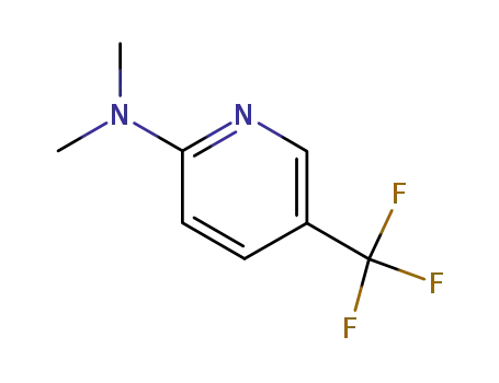 Molecular Structure of 136539-99-6 (Dimethyl-(5-trifluoromethyl-pyridin-2-yl)-amine)