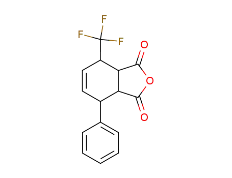 Molecular Structure of 144434-31-1 (1,3-Isobenzofurandione,
3a,4,7,7a-tetrahydro-4-phenyl-7-(trifluoromethyl)-)
